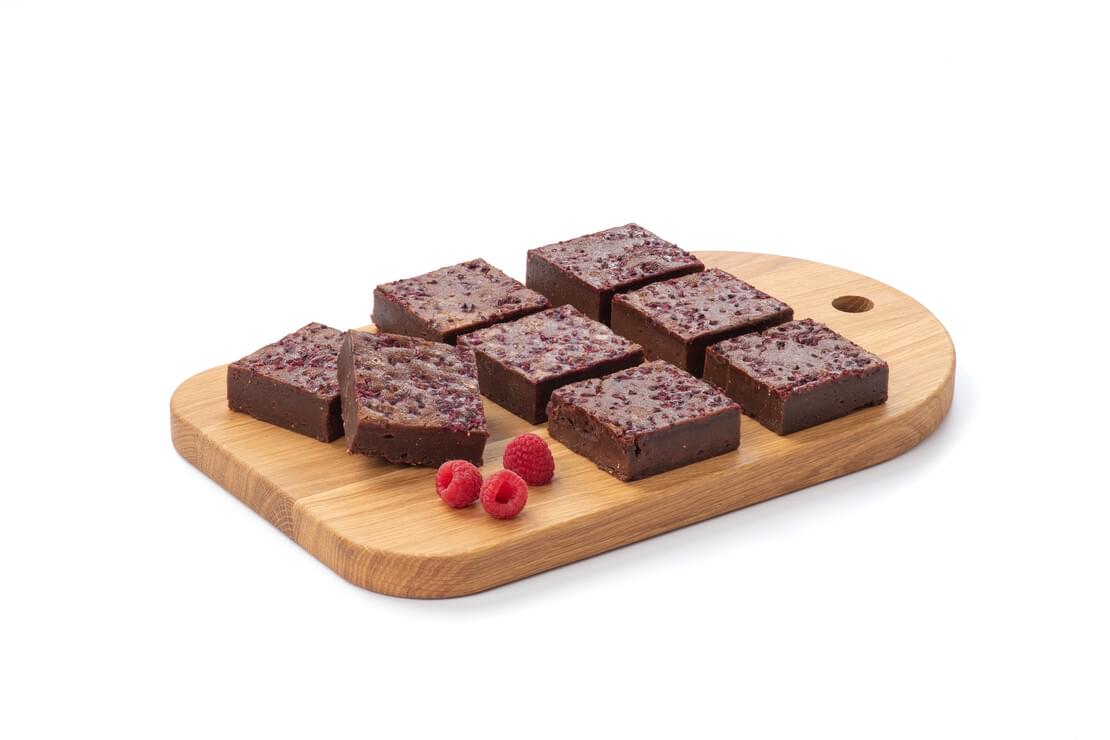 brownie fondant chocolat framboise