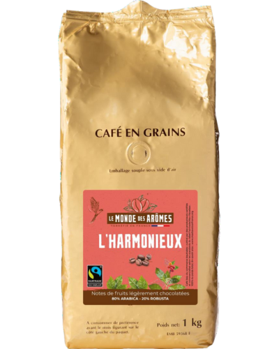 CAFÉ GRAINS ARABICA ROBUSTA ÉQUITABLE