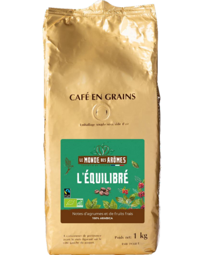 CAFÉ GRAINS 100% ARABICA ÉQUITABLE