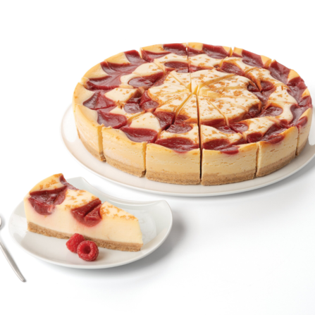 Cheesecake framboise prédécoupé ø 260